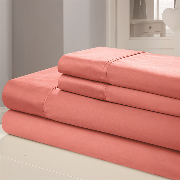 Cotton Sheet Sets Home 4 Piece Microfiber Bed Sheet For Solid Color R Bedsheet Bedding Set