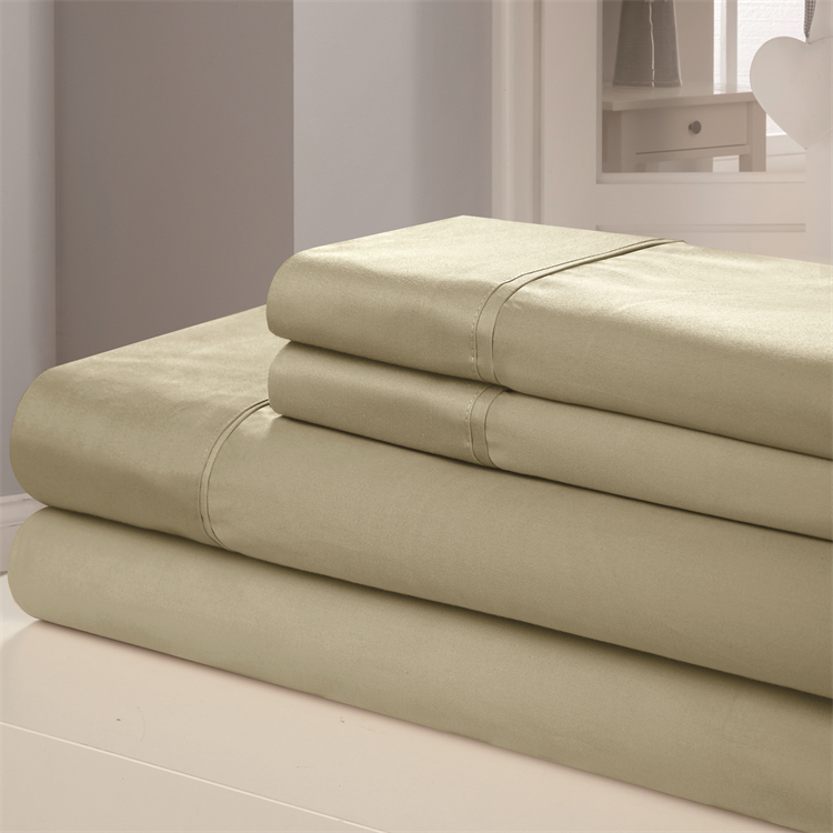 Cotton Sheet Sets Home 4 Piece Microfiber Bed Sheet For Solid Color R Bedsheet Bedding Set